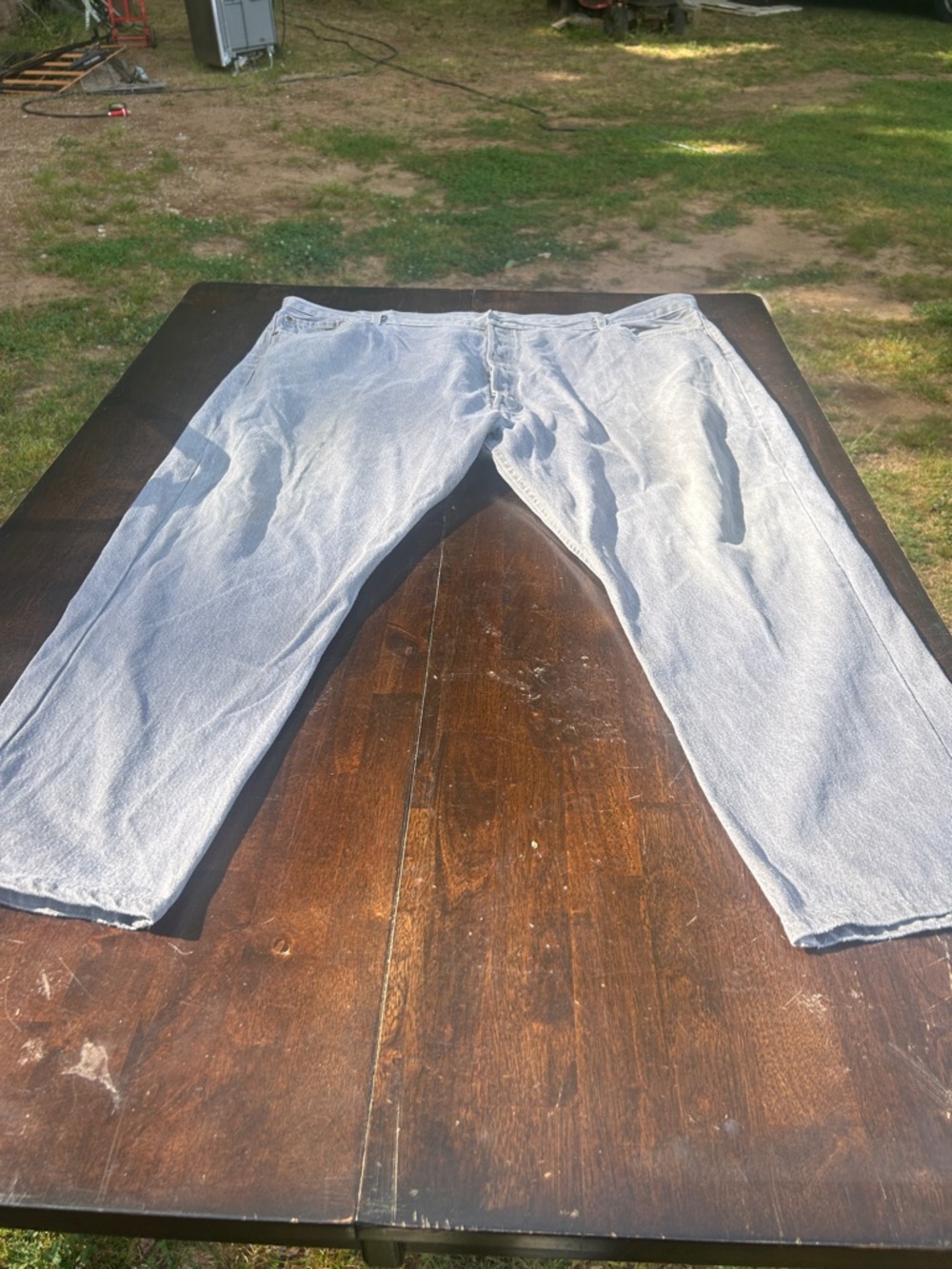 Light Wash Denim Jeans - Casual Straight Leg